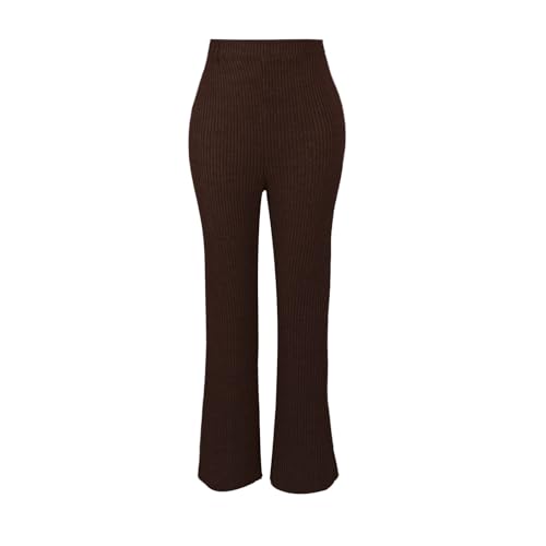 Pantalon de yoga taille haute évasé idéal pour le sport et le cocooning