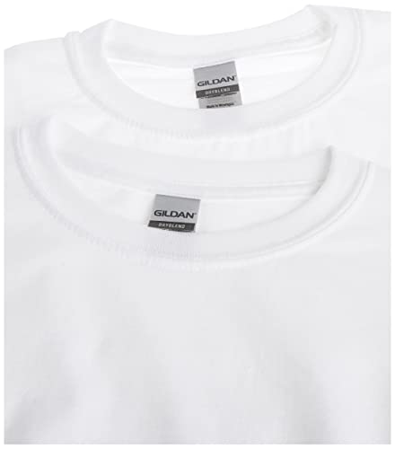 Gildan Youth Dryblend T-Shirt, Style G8000B, 2-Pack, White, Large #TOP2