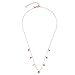 Produktbild Leonardo Josy CIAO Halskette aus Edelstahl 1 Stück, filigrane mittellange Halskette roségold mit bunten Zirkonia-Steinchen, Damenschmuck, 021833