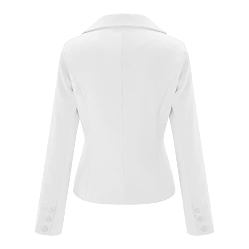 Blazer feminino casual com bolso drapeado frente aberta cardigã jaqueta de trabalho colete de viagem