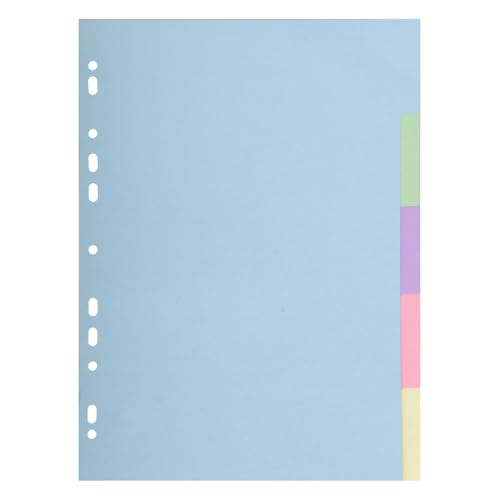 Intercalaires 6 onglets neutres Exacompta 106E carton de 30 pièces carte 170g