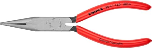 KNIPEX Szczypce płaskie wydłużone z tworzywa sztucznego, powlekane 160 mm, 30 21 160