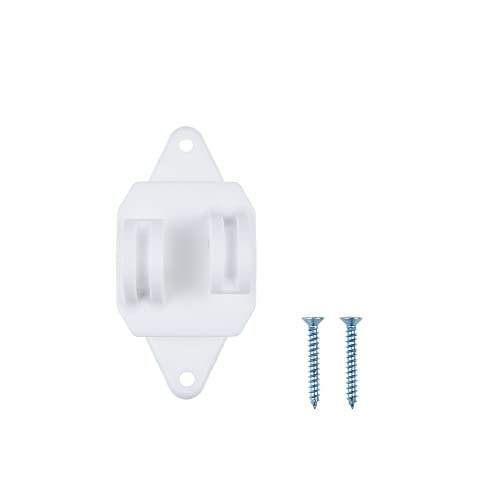 50 Pack Electric Fence Wood Post Claw Insulators, Nail on Insulator for Hi-Tensile, Heavy- Duty Fencing Wire Polywire, White