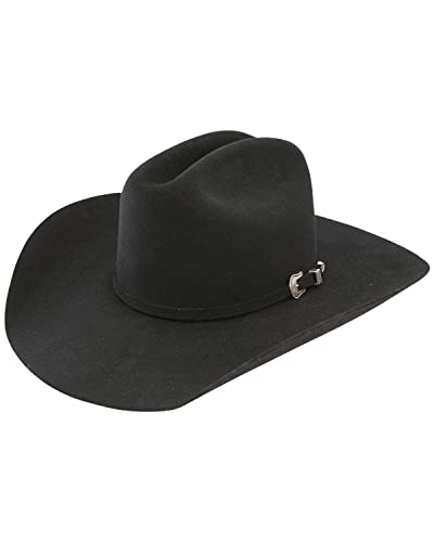 RESISTOL Men's 5X Challenger Fur Felt Cowboy Hat Black 6 3/4