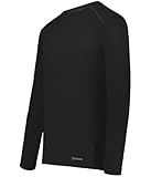 Holloway 222238.080.M Youth Essential Long Sleeve T-Shirt Black - Medium