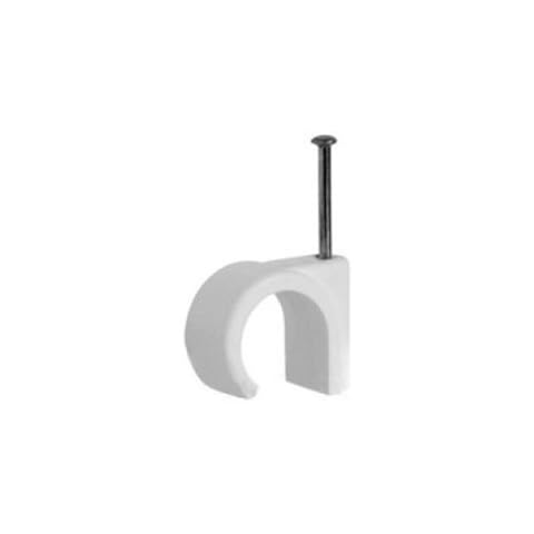 50 x 18-22mm White Round Clips Cover