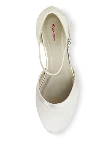 Hochzeitsschuhe Rainbow Club Brautschuhe Mickie Damen Pumps Ivory Satin