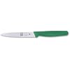 ICEL 4 Inch Paring Knife, Serrated Edge - Point Tip - High Carbon German Stainless Steel Razor-Sharp Blade, Green Handle
