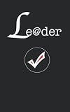  leader - ( leaders eat last Journal) 5 x 8 Travelers Notebook (120 Pages  Pocket Size  Refillable  Dark black ): leadership