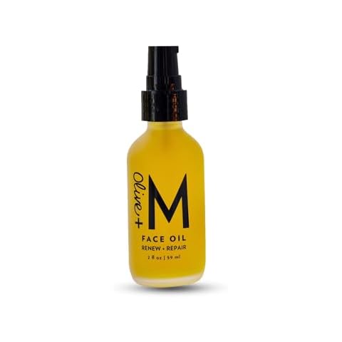 Olive + M Skincare Face Oil, 100% Organic Olive Oil to Renew and Repair Skin, Skincare Solution for Achieving Radiant, Glowing Skin, Effortless Scar Repair, and Powerful Anti-Aging (2 fl. oz. / 59 ml) Cover