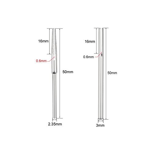 QUARKZMAN 20Stk. 3mm, 2.35mm Schenkel Gerade Mandrel Sandpaper Halter für Schleifscheibe