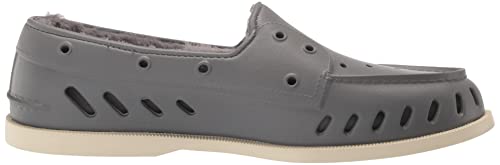 Sperry Authentic Original Float Cozy For Men - Anti-Slip Breathable Water Shoes Made From Fully Eva Materials, Rubber Outsoles, And Textured Footbeds And Faux Fur Lining, Grey, 12 M #TOP5