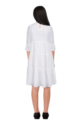 Image of Allen Solly Girl's Rayon Modern Knee-Length Dress