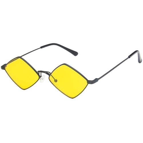 Lunettes de soleil irrégulières vintage en alliage noir LVTFCO pour femmes