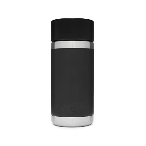 YETI Rambler 12 oz Bottle, Stainless Steel, Vacuum Insulated, with Hot Shot Cap, Black - image 2