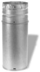 PelletVent Pro 4" Pellet Chimney Extension Pipe - 12"