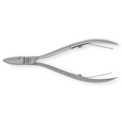nippes Solingen Eckenzange für Nägel 13 cm Vernickelter Stahl Profi Nagelzange für die Fußpflege Fussnagelzange Made in Germany, Silber, 1 stück