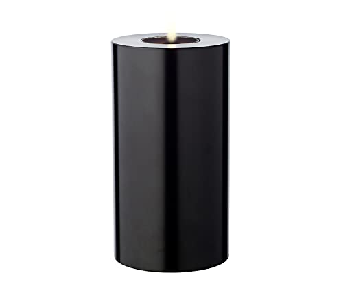 EDZARD Cornelius Tea Light Holder Black Height 15 cm Diameter 8 cm Heat Resistant up to 90 Degrees