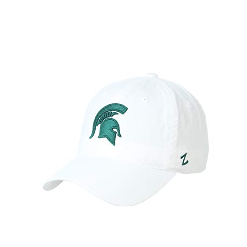 NCAA Michigan State Spartans Mens Adjustable Scholarship Hat White, Michigan State Spartans White, Adjustable