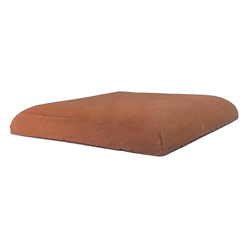 Chapeau Pilier 36x36 Plat Bord Arrondis - Rouge
