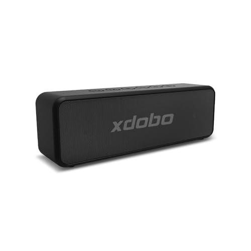 xdobo X5 Bluetooth Speaker, 30W Wireless Portable Speaker, IPX6 Waterproof, TWS Pairing, 8H Playtime, Type-C Charging – Black