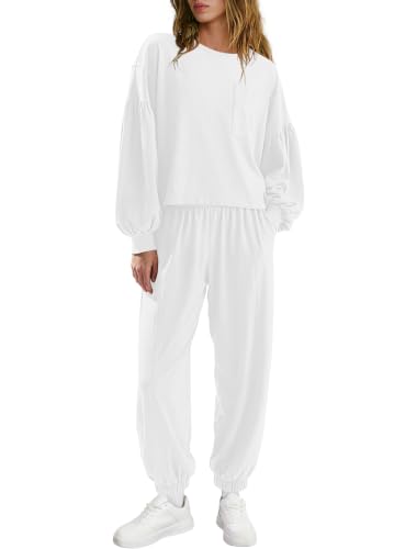 LAMISSCHE Womens 2 Piece Lounge Sets Long Sleeve Shirts And Pants Sets