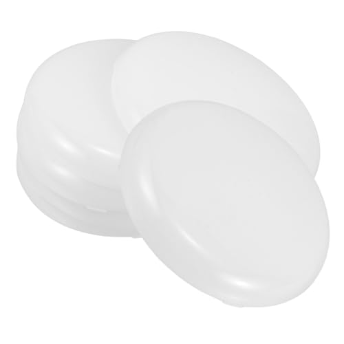 Mikinona Enhanced Illumination Ceiling Light Replacement 6 Pack Round Plastic Diffuser Lampshade Covers Heat-resistant