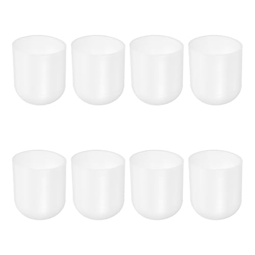Image of uxcell 8Pcs Silicone End Caps, 22mm(7 /8 inch) ID 25mm(1 inch) Height Round Rubber Elastic Screw Thread Protectors Flexible Screw Bolt Covers Caps for Metal Tube Rod Bolt, Clear