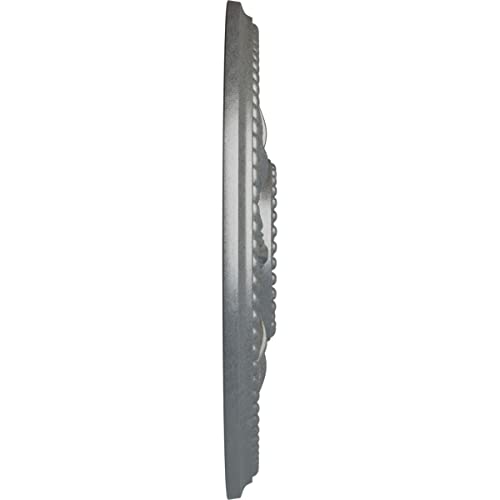 Image of Ekena Millwork CM18EDPLS Edinburgh Ceiling Medallion fits Canopies up to 5 1 /4, Platinum