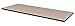 Regency Rectangular Standard Table Top, 72 x 24, Beige/Grey