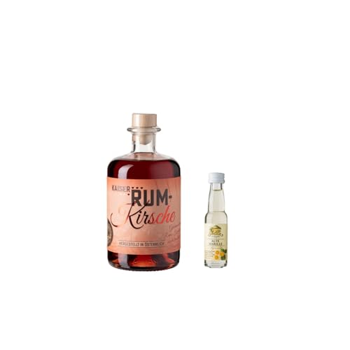 Prinz Rum Kirsche 0,5l 40% + 1 Prinz Alte Serie Probe 0,02l