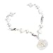 Zkbszn Elegant Shell Pearls Handchain Four Clovers Bracelet Adjustable Length Wristchain Fashionable and Stylish Ornament