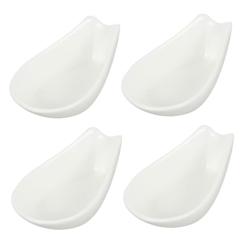HOMOBABE 4piezas Reposa Cucharas De Blanco Portacucharas De Mesa Para Cocina Soporte Para Cucharas De Para Utensilios