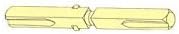 Baldwin 0520004 Spindle for Privacy Functions, Electro Plated Steel
