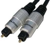 Xxion Premium 6 metre TOSLink Plug to TOSLink Plug Digital Optical Lead/Cable 6m - SPDIF - Supports all formats up to 24 bit – 96 kHz such as PCM Stereo, Dolby Digital, Dolby 5.1, AC-3 and DTS.