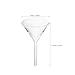 HOOWIFFY 4pcs 60mm Glass Laboratory Funnels Wide Mouth Short Stem Scientific Filling Funnels for Oil Lantern Fuel Transfer and Precise Liquid Pouring in Industrial and Scientific Use