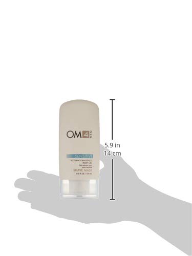 Organic Male OM4: Sensitive Shave Mask: Soothing Sensitivity Relief Gel - Calming and Soothing Shave Cream and Mask to hydrate and protect the skin - Image 6
