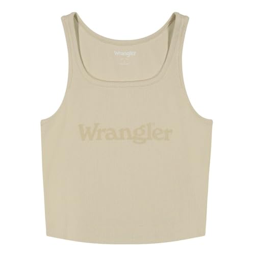Damen-Top Wrangler Logo Stone