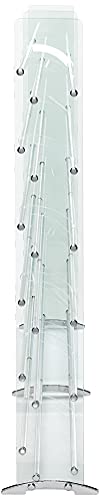 Transdeco Cd/Dvd Rack, 792 552, Clear/Silver #TOP2