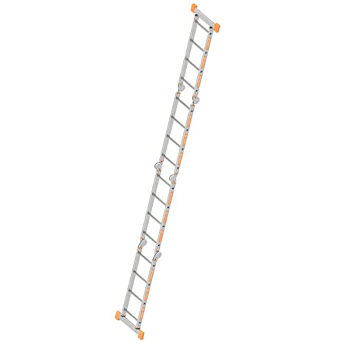 Preisvergleich Produktbild Layher 1057116 Kofferraumleiter TOPIC 4x4 Sprossen Aluminiumleiter klappbar und universell einsetzbar, Länge 4.55 m
