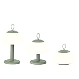 Luxus Drahtlose Tischlampe - Lesbos 3-in-1 - Grün - Tischleuchte für Innen und Außen - Wiederaufladbar - LED - Touch - Dimmbar