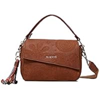 Desigual Bols deja Vu Phuket Mini, Bolso De Mano Mujer, Marrón, Talla Única