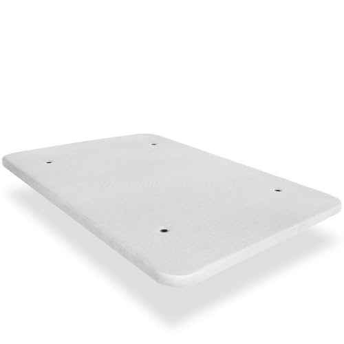 Ventadecolchones - Base Tapizada Drago con Aireadores | Sin Patas | Color 3D Blanco | Medida 160 x 190 cm