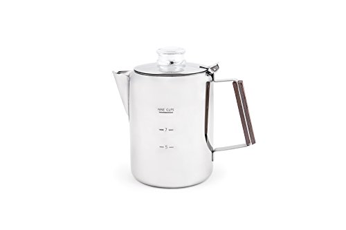 Fox Run 9-Cup Rapid Brew Stainless Steel Stovetop Coffee Percolator #TOP5