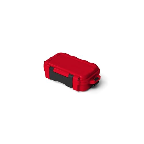 Image of YETI LoadOut GoBox 1 Divided Waterproof Cargo Case, Dry Box, Camera Case, Fishing Tackle Box, Rescue Red