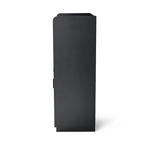 Glitzhome Wood Buffet Bar Cabinet Kitchen Storage Sideboard With Wine Storage Wooden Storage Cabinet With Glass Doors For Kitchen Dining Room, 44”H #TOP2