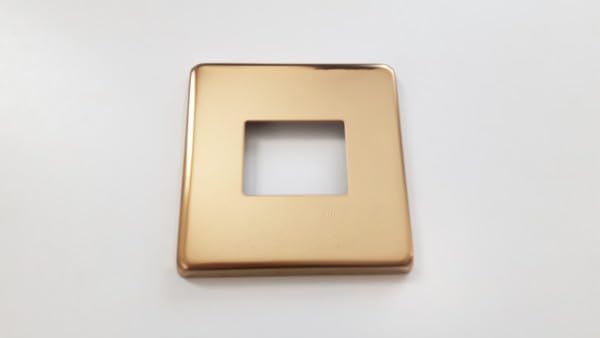 Light Switch Cover Plate Conversion in Polished Brass Single Or Double Stick on (Double Light Switch Cover Plate Brass)