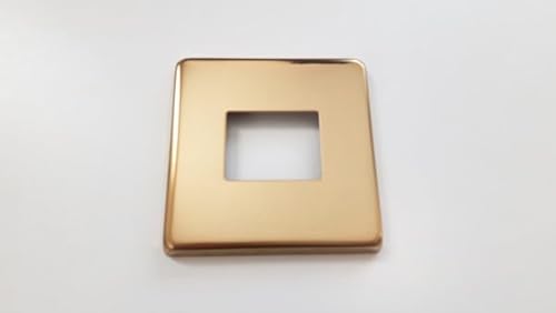 Light Switch Cover Plate Conversion in Polished Brass Single Or Double Stick on (Double Light Switch Cover Plate Brass)