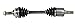 GSP NCV47501 CV Axle Shaft Assembly - Left Front (Driver Side)