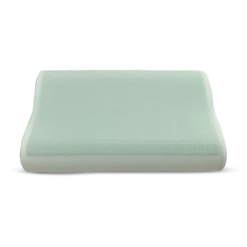Sacred Thread Memory Foam Pillow with Cooling Gel, Orthopedic Pillow for Side, Back, and Stomach Sleepers, Green Bubble Gel with Removeable Cover, Supportive and Comfortable Memory Foam